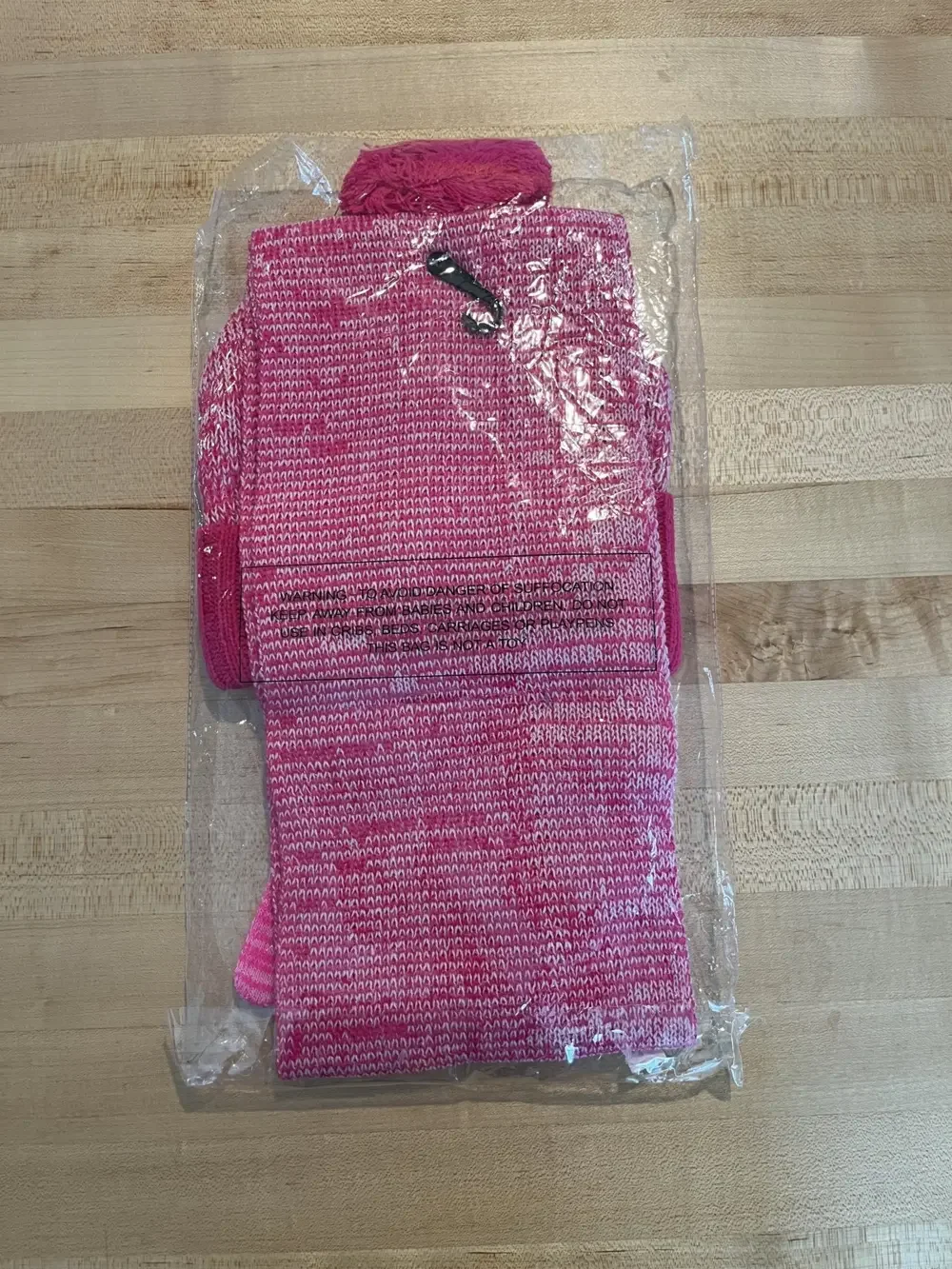 S.W.A.K. Knit Pom Hat Gloves Scarf Set Girls One Size Winter Accessories New